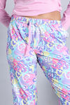 Zivame Knit Poly Pyjama Set - Pink Lady — thumbnail 7